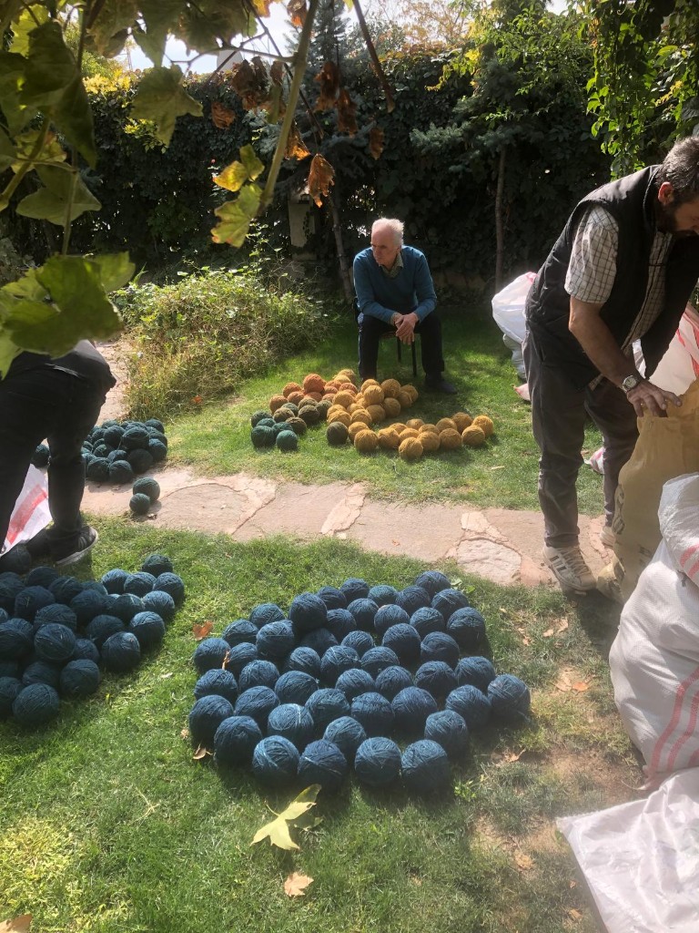 Natural yarn preparation process