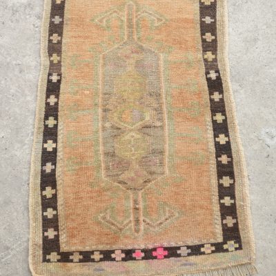 Pastel Small Rug, Decorative Small Rug, Door Mat Rug, Bath Rug, Vintage Small Rug, Old Handmade Rug, Entry Rug, Anatolian Decor Rug, 1’9×3’0