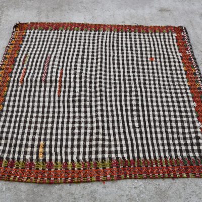 Turkish Tribal Kilim Rug, Vintage Nomadic Kilim Rug, Ethnic Tribal Kilim Rug, Handmade Kilim Rug, Minimal Kilim Rug, Vintage Kilim, 3’7×3’10