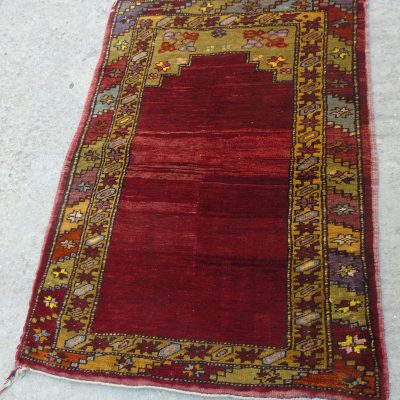 Prayer Rug, Turkish Vintage Prayer Rug, Decorative Prayer Rug, Oriental Prayer Rug, Vintage Turkish Prayer Rug, Anatolian Prayer Rug 3’1×4’2