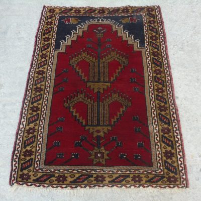 Prayer Rug, Oushak Prayer Rug, Oriental Prayer Rug, Vintage Decor Rug, Vintage Oushak Prayer Rug, Anatolian Home Decor Rug, Rugs, 2’7×3’8