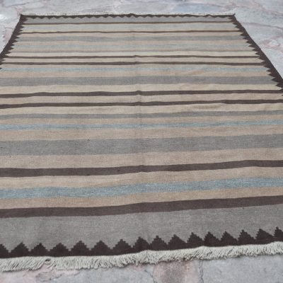 Kilim Rug, Kilim Area Rug, Turkish Kilim Rug, Bohemian Kilim Rug, Minimal Oriental Kilim, Anatolian Kilim Rug, Oushak Kilim Rug, 7’6×10’4