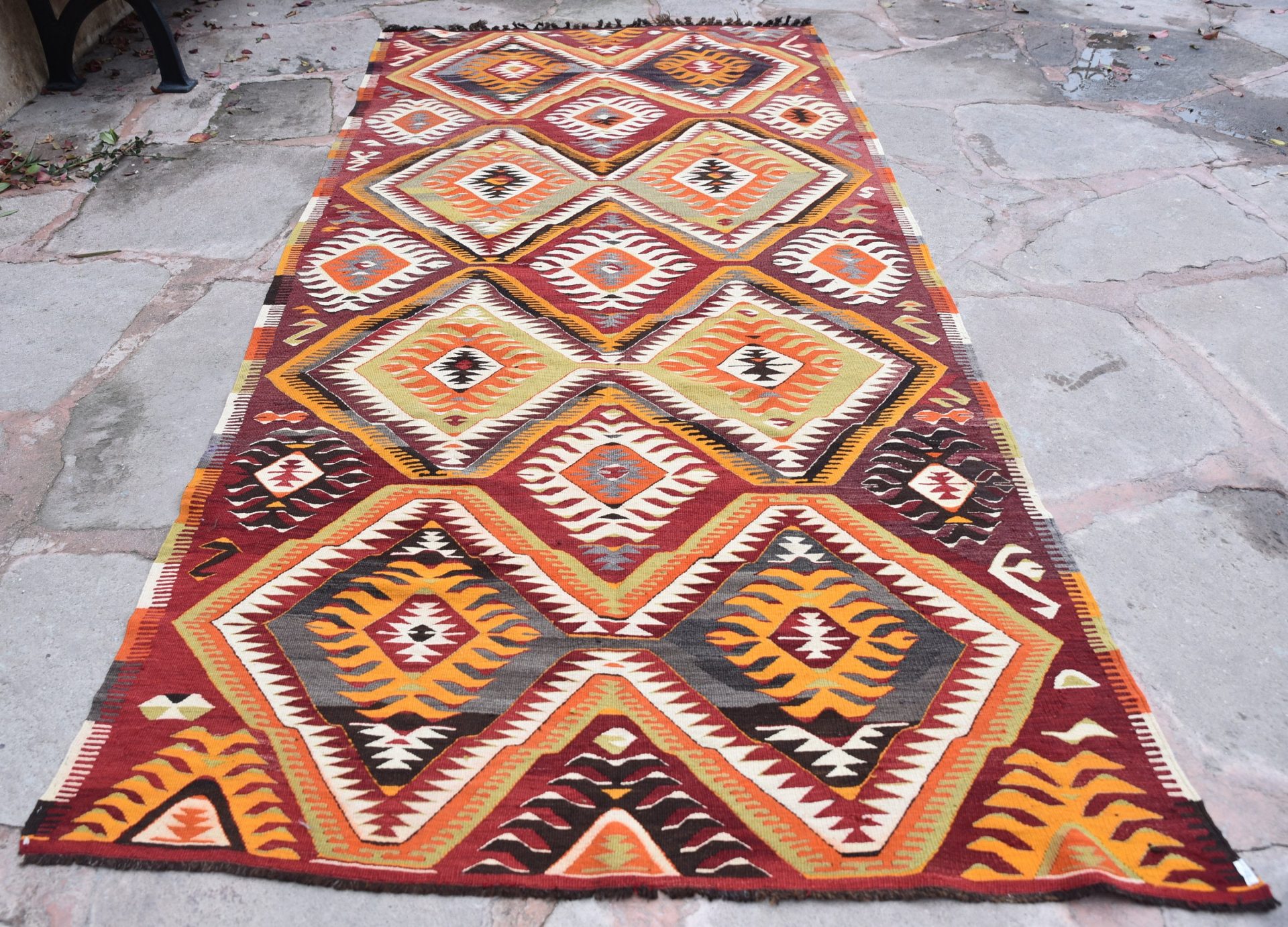 Small Kilim, Turkish Kilim, Vintage Kilim, Home Decor Kilim, 36x44 inches Beige Kilim, Decorative Kilim, Bohemian Kilim, Gift Kilim, order 257