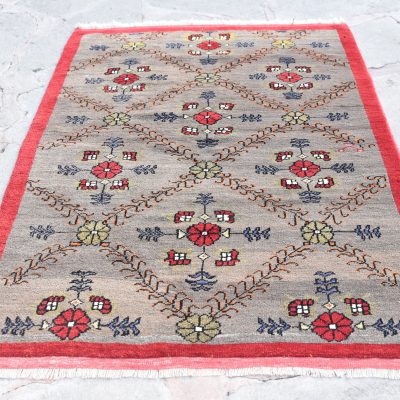 Turkish Rug, Vintage Oushak Floral Rug, Decorative Rug, Accent Area Rug,  Home Decor Rug, Oriental Rug, Anatolian Decorative Rug, 4’7×6’3