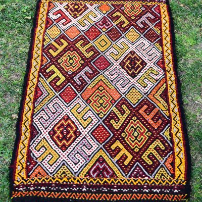 Kilim Rug, Turkish Kilim, Anatolian Kilim Rug, Handwoven Kilim Rug, Decorative Kilim Rug, Wall Hanging Kilim Rug, Tribal Kilim Rug, 1’11×3’4