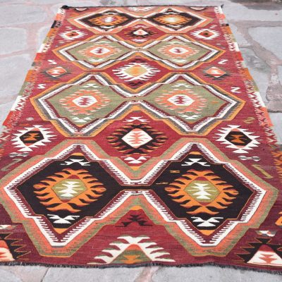 64”x118” inches Turkish Kilim, kilim rug, Turkish Kilims, Kelim, kilim rugs, oriental kilim rug, anatolian kilim rug, vintage kilim rug,