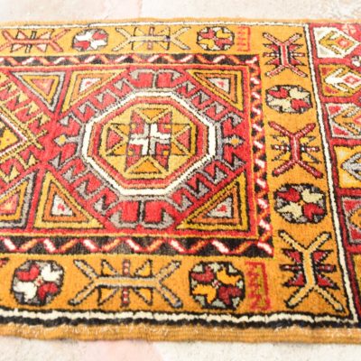 FREE SHIPPING Small Turkish Rug, Door Mat Rug, Bedside Rug, Decorative Vintage Small Turkish Rug,  Oushak Rugs, Turkish Bath Rugs  1’11x 4’9