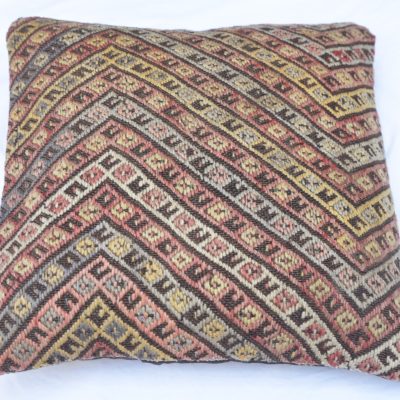 Multicolors Decorative Kilim Cushion Cover, Pillow Kilim Linen, Sofa Cushion Kilim Cover, Oriental Nomadic Cushion Pillow Cover, 16”x16”