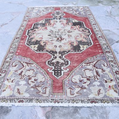 Bohemian Decorative Living Room Rug, Indoor Carpet Rug, Oushak Area Carpet Rug, Oriental Medallion Carpet Turkish Rug, Oushak Carpet 3’7×6’2