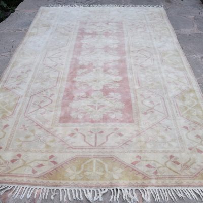 Oushak Area Rug, Vintage Turkish Rug, Area Carpet Rug, Handmade Rug, Old Area Carpet, Oushak Turkish Rug, Oriental Rug, Bohemian Rug 6’6×9’6