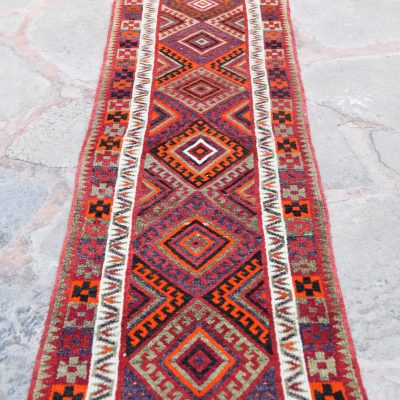 Oushak  Runner Rugs, Red Runner Rugs, Vintage Oushak Runner Rug, Turkish Runner Rug, Turkish Oushak Runner Rug, Kitchen Runner Rug 2’11×13