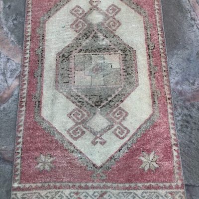 Oushak Runner Rug, Red Runner Rug, Turkish Runner Rug, Entryway Runner Rug, Corridor Runner Rug, Stairs Runner,Runner Carpet Rug, 2’10×12’10