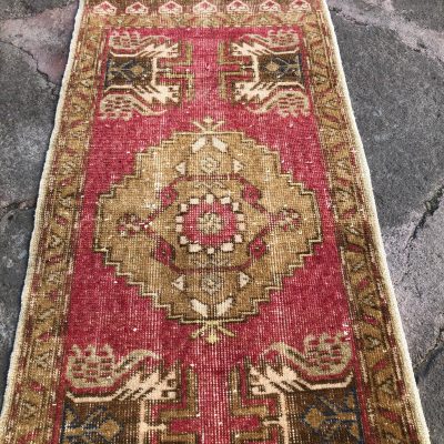 Small Turkish Rugs, Vintage Small Turkish rug, oushak rug, rug, rugs, oushak rugs, vintage rug, Turkish rug, kitchen rug, rug 2×3, door mat