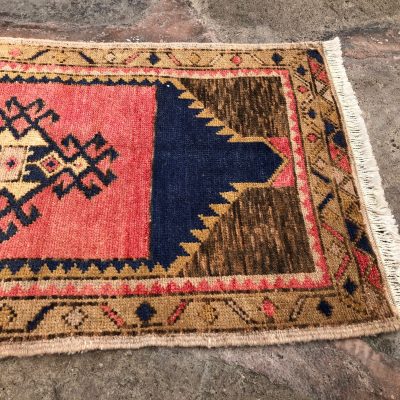 Small Rug, Small Oushak Rug, Small Turkish Rug, Small Pink Rug, Bedside Rug, Door Mat Rug, Vintage Small Rug, 1’8×3’4 mini rugs