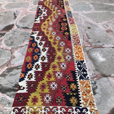 Turkish Kilim Runner Rug, Vintage Kilim Runner Rug, Anatolian Kilim Runner Rug, Runner Kilim Rug, Turkish Kilim Runner Rug, 2.10x 15.9