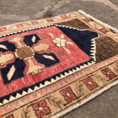 Turkish rug, rug, kitchen small rug, Turkish rugs, small Turkish Rugs, navy blue small rug, kitchen rug mats, vintage rug 2×3, door mat rugs