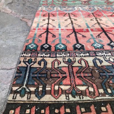 oushak rug / Tulip Design  turkish runner rug / oushak runner rugs / vintage runner rugs / oriental runner rugs / kitchen runner rugs / rug