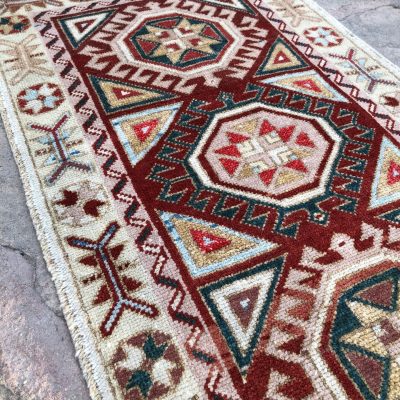 Turkish Runner Rug, Oushak Rug Runner, Vintage Rug Runner, Bohemian Rug Runner, Oriental Runner Rug, Hallway Rug, Carpet Runner, 2′ x 7’2