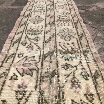 1’3×5’7/ Patchwork runner rug/ narrow runner rug/ oushak narrow runner rugs/ handmade runner rug/ turkish narrow runner rug/ anatolian rugs