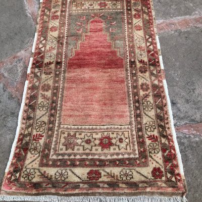 Turkish Prayer Rug, Muted Red Turkish Rug, Tribal Vintage Prayer Rugs, Prayer Rugs, Handmade Prayer Rugs, Oriental Prayer Rugs, Prayer rug