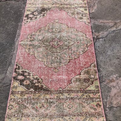 Turkish Rug / Vintage Turkish Rug / Rugs / Oushak Rug / distressed small rug / bohemian rugs / bathroom rug / small turkish rug, kitchen rug