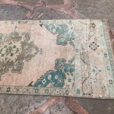 Turkish Runner Rugs, Oushak Runner Rugs, Oriental Runner Rug, Vintage Runner Rug, Hallway Runner Rug, Anatolian Runner Rugs, Rugs 2.7×12.13