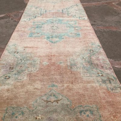 Oushak Runner Rug, Vintage Turkish Runner Rug, Hallway Oushak Runner, Kitchen Runner Rug, Oriental Runner Rug, Runner Rug, Runner  2’7×13’2