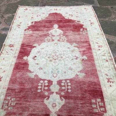 Turkish Oushak Rug, Vintage Oushak Carpet, Anatolian Area Rug, Turkish Area Rug, Oriental Area Rug, Living Room Rug, Bedroom Rug, 4’6 x 8’4