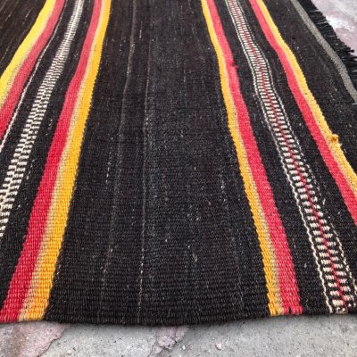 Turkish Kilim Runner Rug, Boho Runner Carpet Rug, Kitchen Runner Rug, Stripe Runner Kilim, Oushak Rug Runner, Turkish Rug Runner, 2’9×8’8,