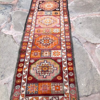 Runner Rug / Turkish vintage Runner Rug / oushak Runner rug / hallway runner rug / oushak runner / runner rugs / bohemian runner rug / rugs