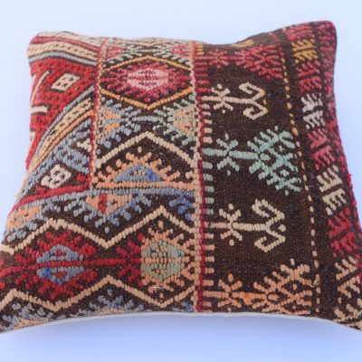 Cushion Kilim Cover, TurkishPillowcase, Anatolian Home Decor Living Room Sofa Cushion Kilim Casing, Throw Pillowcase, Pillow Casing, 16″x16″