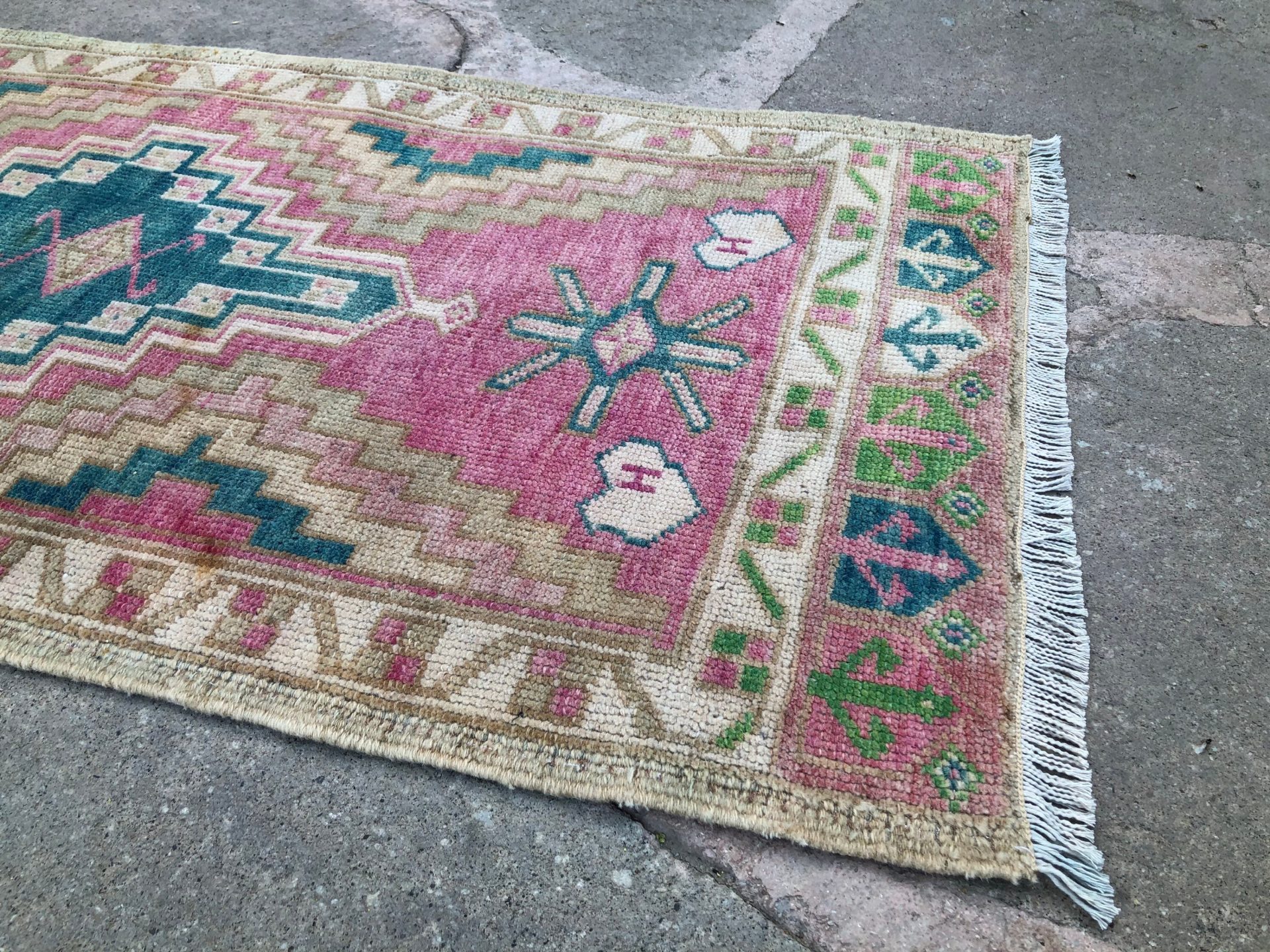 2x3 Door Mat Rug, 2x3 Mini Rug, Wool Door Mat, Soft Door Mat,turkish Mini  Rug, Vintage Mini Rug, Oushak Mini Rug, 2x3 Anatolian Rug, 803 