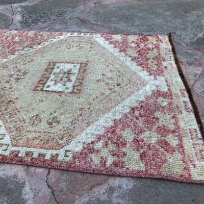 Vintage Runner Rug, Pastel Oushak Runner Rug Handwoven Anatolian Runner Rug, Bohemian Vintage Runner Rug, Oushak Vintage Runner Rug 2’5×8’10