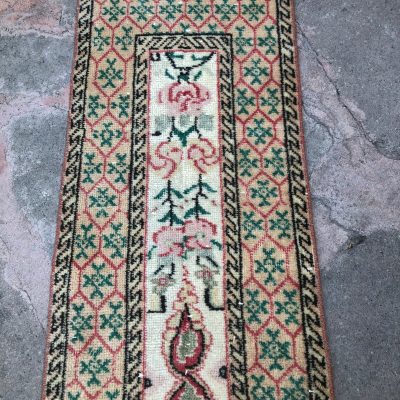 Narrow Runner Oushak Rug, Turkish Vintage Runner, Hallway Runner Rug, Oriental Runner Rug, Vintage Oushak Runner, Turkish Runner, 1’7 x6’10