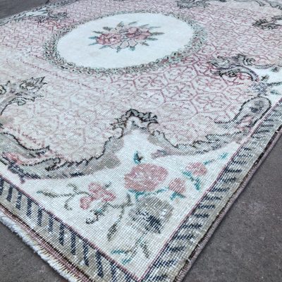 Square Oushak Rug, Turkish Rug, Vintage Bohemian Rug, Square Rug, Area Rug, Decorative Rug, Turkish Rugs, Turkish Square Rug,