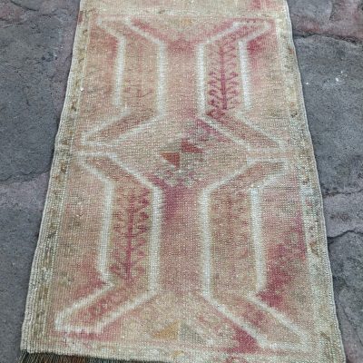 Door Mat Rug, Bathroom Rug, Turkish Small Rug, Small Rugs, Bedside Rugs, Entry way rug, oushak rug, turkish rugs, Neutral mini oushak rugs,