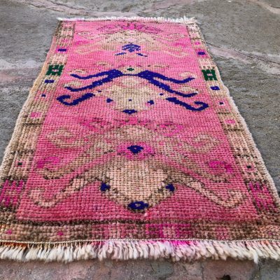 Bathroom Rugs, Door Mat Rug, Turkish Rug, Oushak Rug, Small Turkish Rug, Vintage Small Rug, 2×3 Small Rug, Welcoming Rugs, Powder Room Rugs,