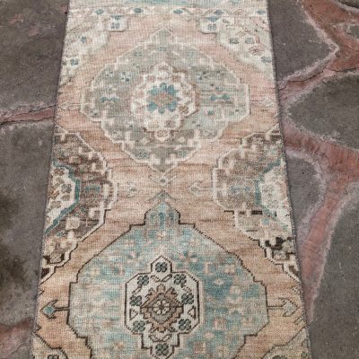 Turkish Runner Rug, Vintage Oushak Runner, Oriental Runner Rug, Kitchen Runner Rugs, Vintage Oushak Rug Runner, Turkish Rug Runner,