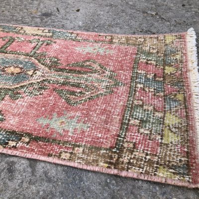 Turkish Rugs, Vintage small rug, bathroom rugs, door mat rugs, oushak rugs, kitchen small rugs, powder room rugs, Turkey carpets, small rugs