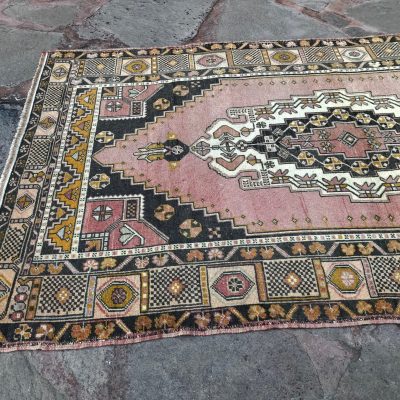 Oushak Oriental Carpet Rug, Vintage Area Rug, Living Room Area Carpet Rug, Anatolian Decorative Rug, Bedroom Decor Carpet Rug, 4’7×7’9