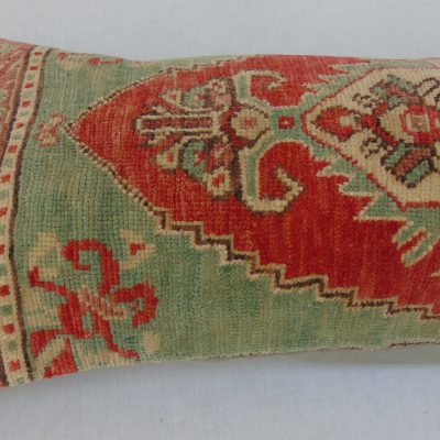 LUMBAR Pillow Cover, Turkish Carpet Pillow,  Lumbar Throw Pillow, Boho Pillow, Bedroom Pillow, Rug Cushion Cover, Home Decor, Turkey Pillow