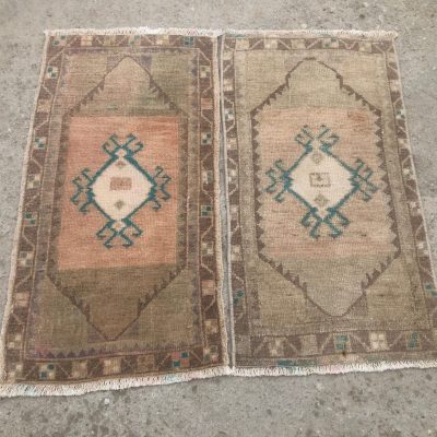 pair small rug, Turkish Doormat Rug, Turkish Rugs For Bathroom, pair of Turkish Rug, set of small rug, Small Turkish Rug, twin small rugs,