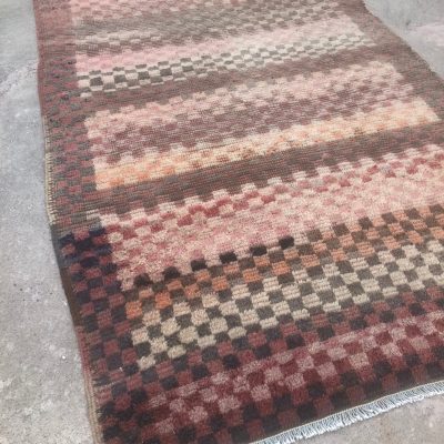 Checker Designed  Original Turkish Carpet, multi colored checkered rugs, tulu check design rug, Turkish rug, tribal old checkers rug,