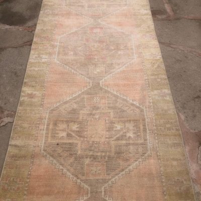 Long Runner Rug, Turkish Runner Oushak  Rug, Front Foyer  Turkish Rug, Vintage Furniture Rug, Decorative Rug, Hallway Runner Rug 3’3×11’0