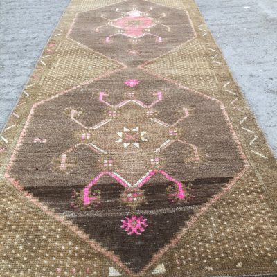 Turkish Oushak Carpet Runner. Oriental Runner Rug, Turkish Runner Rug, Kitchen Runner Rug, Vintage Runner Rug, Hallway Runner Rug,