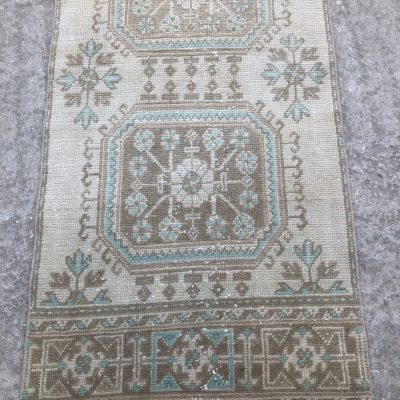 Oushak Runner Rug, Turkish Rug Runner, Oriental Rug Runner, Vintage Runner Rug, Kitchen Runner Rug, Hallway Runner Rug, Turkish Rugs Runner