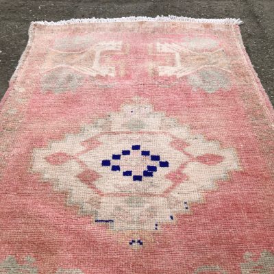 Anatolian Small Rug, Oriental Small Rug, Vintage Door Mat Rug, Welcome Rug, Turkish Bath Rugs, Bathroom rug, Small Turkish Rug,