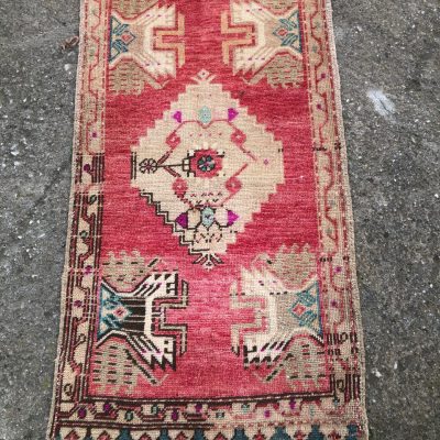 Anatolian Small Rug, Small Turkish Rug,  Oriental Small Rug, Vintage Door Mat Rug, Welcome Rug, Turkish Bath Rugs, Bathroom rug, 1’8×3’3