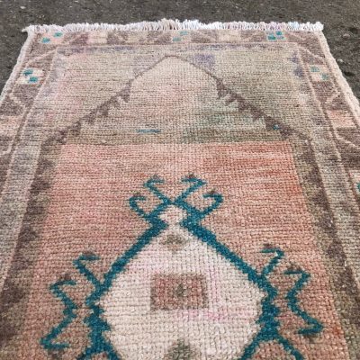 Turkish Small Rug, Coffee Table Placemat, Shoe Mat, Yastik Rug, Cloakroom Small Rug, Door Mat Rug, Oriental Small Rug, Bath Rug, 1’5×2’8