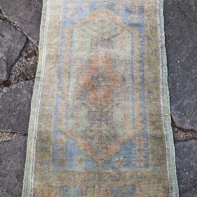 entry vintage rug/ small Turkish rug, oushak small rug/ bathroom rug/ bedside rug/ bohmian small rug/ front door rug, powder room rugs, rugs